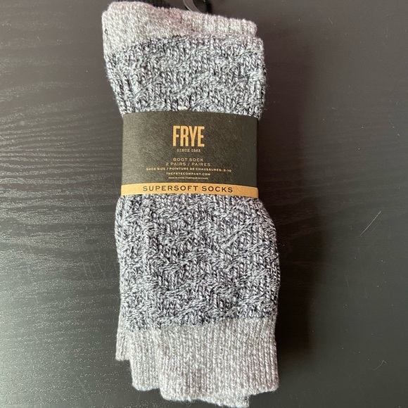 New Frye Supersoft Boot Socks - 2 Pairs